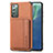 Custodia Silicone Ultra Sottile Morbida Cover con Magnetico S01D per Samsung Galaxy Note 20 5G