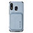 Custodia Silicone Ultra Sottile Morbida Cover con Magnetico S02D per Samsung Galaxy A30