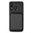 Custodia Silicone Ultra Sottile Morbida Cover con Magnetico S02D per Samsung Galaxy A30 Nero