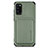 Custodia Silicone Ultra Sottile Morbida Cover con Magnetico S02D per Samsung Galaxy A41 Verde