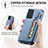 Custodia Silicone Ultra Sottile Morbida Cover con Magnetico S02D per Samsung Galaxy A52 5G