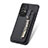 Custodia Silicone Ultra Sottile Morbida Cover con Magnetico S02D per Samsung Galaxy A53 5G Nero