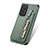 Custodia Silicone Ultra Sottile Morbida Cover con Magnetico S02D per Samsung Galaxy A72 4G Verde