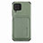 Custodia Silicone Ultra Sottile Morbida Cover con Magnetico S02D per Samsung Galaxy F62 5G Verde