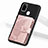 Custodia Silicone Ultra Sottile Morbida Cover con Magnetico S02D per Samsung Galaxy M21 Rosa