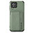Custodia Silicone Ultra Sottile Morbida Cover con Magnetico S02D per Samsung Galaxy M32 4G Verde