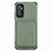 Custodia Silicone Ultra Sottile Morbida Cover con Magnetico S02D per Samsung Galaxy M52 5G Verde