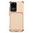 Custodia Silicone Ultra Sottile Morbida Cover con Magnetico S02D per Samsung Galaxy S20 Ultra 5G Oro