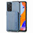 Custodia Silicone Ultra Sottile Morbida Cover con Magnetico S02D per Xiaomi Redmi Note 11 Pro 5G Blu