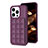 Custodia Silicone Ultra Sottile Morbida Cover con Magnetico S03D per Apple iPhone 14 Pro Max Viola