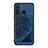 Custodia Silicone Ultra Sottile Morbida Cover con Magnetico S03D per Samsung Galaxy A21 Blu