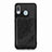 Custodia Silicone Ultra Sottile Morbida Cover con Magnetico S03D per Samsung Galaxy A30 Nero