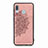 Custodia Silicone Ultra Sottile Morbida Cover con Magnetico S03D per Samsung Galaxy A30 Oro Rosa