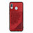 Custodia Silicone Ultra Sottile Morbida Cover con Magnetico S03D per Samsung Galaxy A30 Rosso