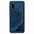 Custodia Silicone Ultra Sottile Morbida Cover con Magnetico S03D per Samsung Galaxy A41 Blu