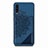 Custodia Silicone Ultra Sottile Morbida Cover con Magnetico S03D per Samsung Galaxy A50 Blu