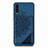 Custodia Silicone Ultra Sottile Morbida Cover con Magnetico S03D per Samsung Galaxy A50S Blu