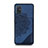 Custodia Silicone Ultra Sottile Morbida Cover con Magnetico S03D per Samsung Galaxy A51 4G Blu
