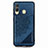 Custodia Silicone Ultra Sottile Morbida Cover con Magnetico S03D per Samsung Galaxy A60 Blu