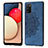 Custodia Silicone Ultra Sottile Morbida Cover con Magnetico S03D per Samsung Galaxy F02S SM-E025F Blu