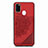 Custodia Silicone Ultra Sottile Morbida Cover con Magnetico S03D per Samsung Galaxy M21 Rosso