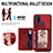 Custodia Silicone Ultra Sottile Morbida Cover con Magnetico S03D per Samsung Galaxy M21s