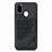 Custodia Silicone Ultra Sottile Morbida Cover con Magnetico S03D per Samsung Galaxy M30s Nero