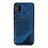 Custodia Silicone Ultra Sottile Morbida Cover con Magnetico S03D per Samsung Galaxy M31 Blu