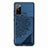 Custodia Silicone Ultra Sottile Morbida Cover con Magnetico S03D per Samsung Galaxy S20 FE (2022) 5G Blu