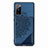 Custodia Silicone Ultra Sottile Morbida Cover con Magnetico S03D per Samsung Galaxy S20 FE 5G Blu