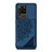 Custodia Silicone Ultra Sottile Morbida Cover con Magnetico S03D per Samsung Galaxy S20 Ultra Blu