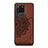 Custodia Silicone Ultra Sottile Morbida Cover con Magnetico S03D per Samsung Galaxy S20 Ultra Marrone