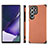 Custodia Silicone Ultra Sottile Morbida Cover con Magnetico S03D per Samsung Galaxy S21 Ultra 5G Arancione