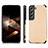 Custodia Silicone Ultra Sottile Morbida Cover con Magnetico S03D per Samsung Galaxy S24 5G Oro