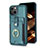 Custodia Silicone Ultra Sottile Morbida Cover con Magnetico S04D per Apple iPhone 13