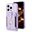 Custodia Silicone Ultra Sottile Morbida Cover con Magnetico S04D per Apple iPhone 14 Pro Max Lavanda