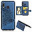 Custodia Silicone Ultra Sottile Morbida Cover con Magnetico S04D per Samsung Galaxy A30