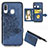 Custodia Silicone Ultra Sottile Morbida Cover con Magnetico S04D per Samsung Galaxy A40