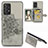 Custodia Silicone Ultra Sottile Morbida Cover con Magnetico S04D per Samsung Galaxy A52 5G Grigio