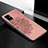 Custodia Silicone Ultra Sottile Morbida Cover con Magnetico S04D per Samsung Galaxy A71 5G Oro Rosa