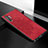 Custodia Silicone Ultra Sottile Morbida Cover con Magnetico S04D per Samsung Galaxy Note 10 Plus 5G Rosso