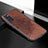 Custodia Silicone Ultra Sottile Morbida Cover con Magnetico S04D per Samsung Galaxy S20 5G Marrone