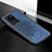 Custodia Silicone Ultra Sottile Morbida Cover con Magnetico S04D per Samsung Galaxy S20 Ultra Blu