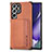 Custodia Silicone Ultra Sottile Morbida Cover con Magnetico S04D per Samsung Galaxy S21 Ultra 5G