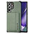 Custodia Silicone Ultra Sottile Morbida Cover con Magnetico S04D per Samsung Galaxy S23 Ultra 5G Verde