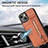 Custodia Silicone Ultra Sottile Morbida Cover con Magnetico S05D per Apple iPhone 13
