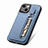 Custodia Silicone Ultra Sottile Morbida Cover con Magnetico S05D per Apple iPhone 13 Blu