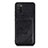 Custodia Silicone Ultra Sottile Morbida Cover con Magnetico S05D per Samsung Galaxy A03s Nero