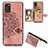 Custodia Silicone Ultra Sottile Morbida Cover con Magnetico S05D per Samsung Galaxy A31 Oro Rosa