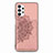 Custodia Silicone Ultra Sottile Morbida Cover con Magnetico S05D per Samsung Galaxy A32 5G Oro Rosa